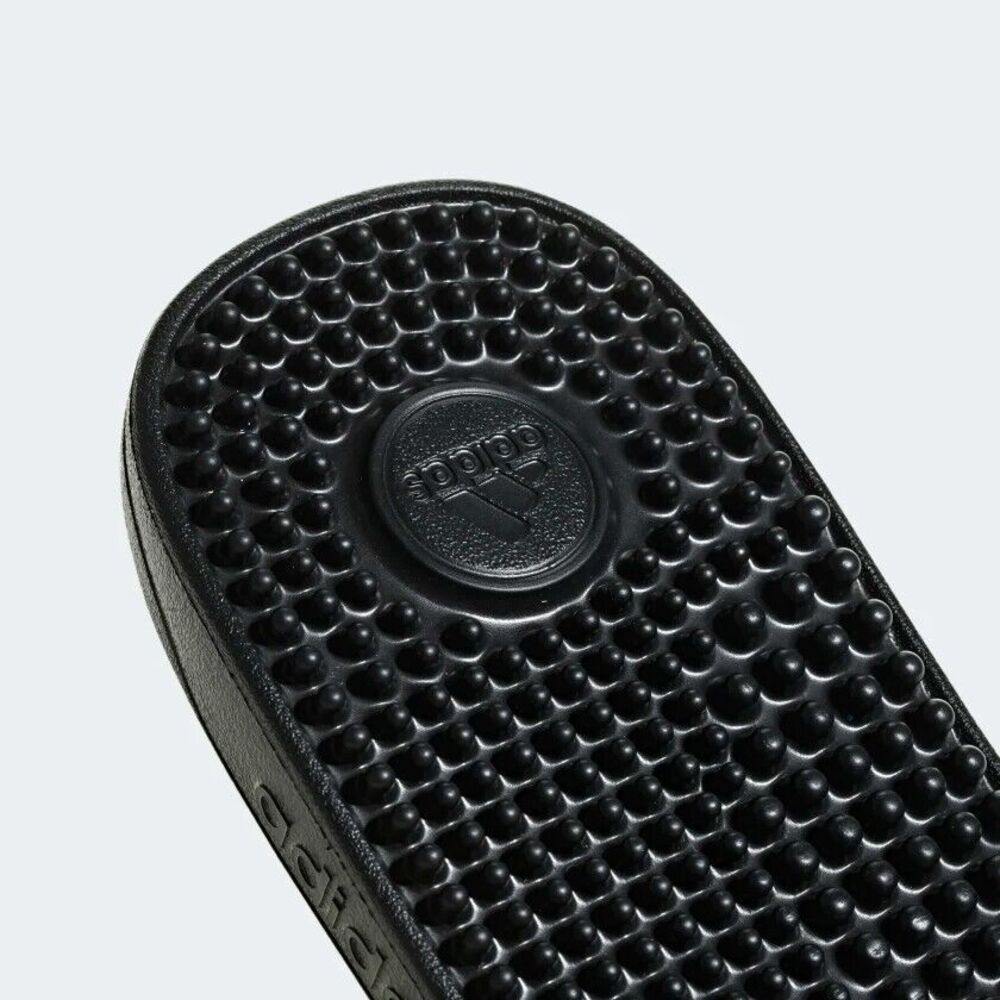 adidas Adissage Slides Men's Size 12 Core Black / Cloud White New With Box - Picture 5 of 8